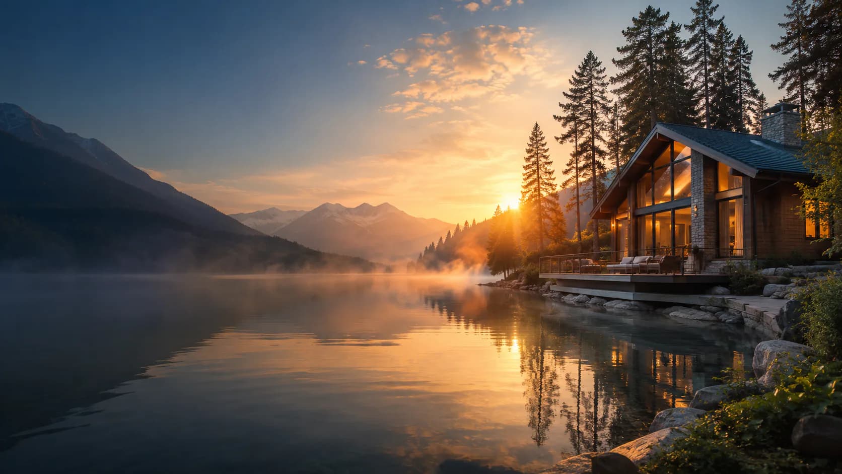 Luxury forest stay overlooking misty Himalayan ridges